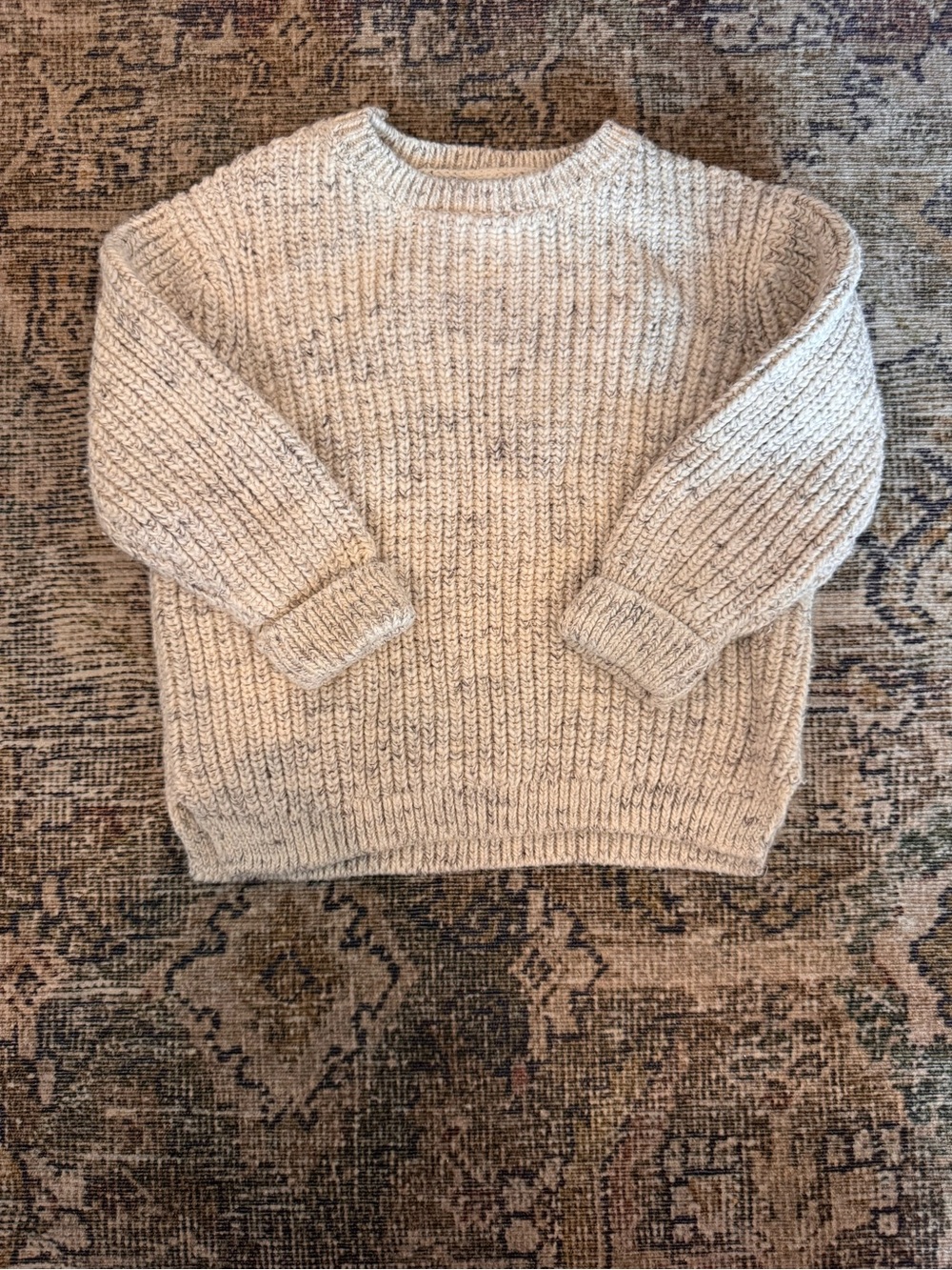 Zara baby Crewneck Sweater in Light Cream